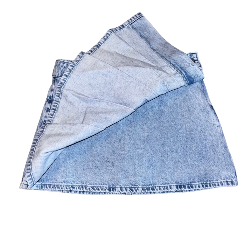 American Eagle Pleated Denim Mini Skort NWOT - Picture 3 of 5